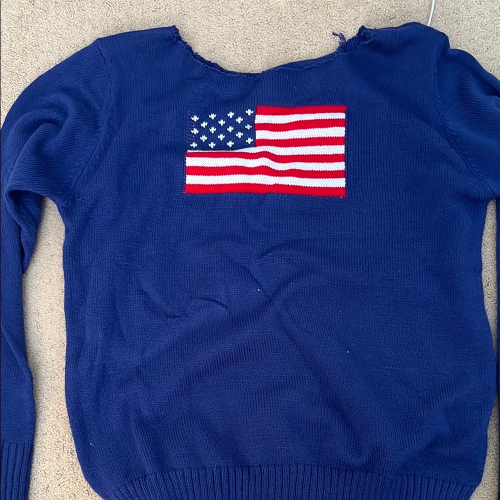 american flag sweater